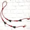 Charro Reins Horse Hair Red Riendas Con Crin De Caballo Rojo -Western Harness Shop image 1001