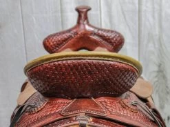 12" Tooled Leather High Back Pony Saddle Horse -Western Harness Shop image 1018