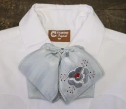 Charro Silver Red Bowtie Mono Camisa Charra