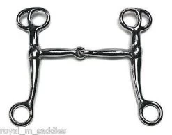 Western Stainless Steel Tom Thumb Snaffle Bit 5"