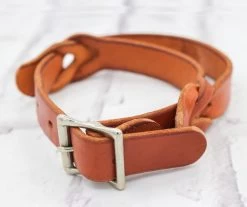 Horse Safety Chestnut Leather Night Latch Handle