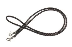 8 Ft Brown Western Leather Braided Roping Reins 4 Plait Snap