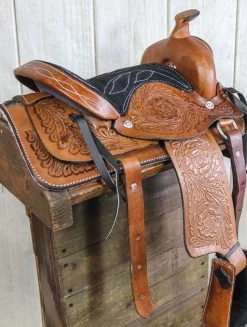 10" Pony Horse Saddle Kids Cowboy Cowgirl Pleasure Leather Brown Western Saddle -Western Harness Shop image 1104