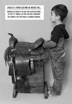 12" Purple Kids Youth Pleasure Western Saddle Tan Leather Mini Pony Youth Saddle -Western Harness Shop image 1118