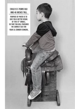 12" Purple Kids Youth Pleasure Western Saddle Tan Leather Mini Pony Youth Saddle -Western Harness Shop image 1119