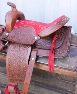 12" Kids Youth Pleasure Western Saddle Leather Mini Pony Youth Saddle II -Western Harness Shop image 1127