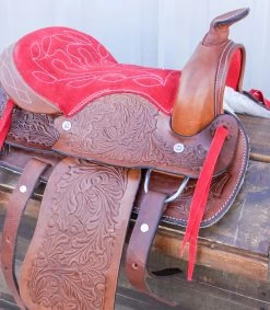 12" Kids Youth Pleasure Western Saddle Leather Mini Pony Youth Saddle II -Western Harness Shop image 1128