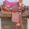 8" Toddler Infant New Born Size Pink/Brown Mini Toddler Mini Horse Saddle -Western Harness Shop image 1129