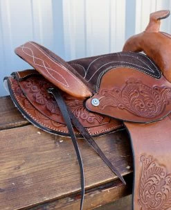 10" Pony Mini Horse Saddle Kids Pleasure Leather Brown Western Saddle RD Skirt -Western Harness Shop image 1141
