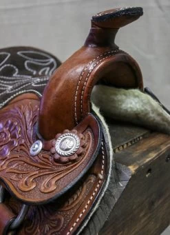 8" Brown Toddler Infant New Born Size Pony Toddler Saddle -Western Harness Shop image 1144