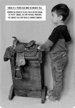 8" Brown Toddler Infant New Born Size Pony Toddler Saddle -Western Harness Shop image 1146