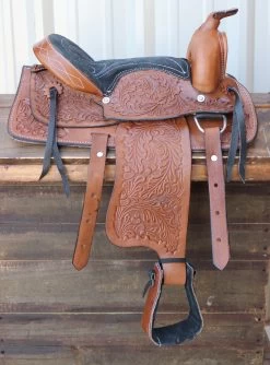 12" Kid Pleasure Western Saddle Brown Leather Mini Pony Saddle