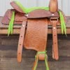 12" Brown Kid Pleasure Western Saddle Leather Mini Pony -Western Harness Shop image 1159