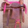 10" Pony Horse Saddle Kids Cowboy Cowgirl Leather Pink Western Saddle -Western Harness Shop image 1163