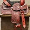 8" Toddler Infant New Born Size Red Toddler Mini Horse Saddle -Western Harness Shop image 1170