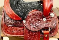 8" Toddler Infant New Born Size Red Toddler Mini Horse Saddle -Western Harness Shop image 1172