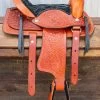 10" TAN Pony Horse Saddle Kids Cowboy Cowgirl Pleasure Leather Tan Western Saddle -Western Harness Shop image 1175