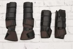 Brown Charro Horse Neoprene Protectors