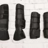 Black Protectores Para Caballos Horse Leg Boots -Western Harness Shop image 1194
