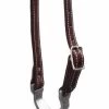 Leather Cribbing Control Collar Strap Horse Tack- Dark Oil