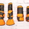 Orange Charro Neoprene Horse Leg Boot Protectors -Western Harness Shop image 1205