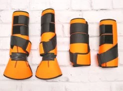 Orange Charro Neoprene Horse Leg Boot Protectors