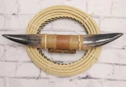 Mens Bull Western Decor Display Steer Long Mini Bull Horns Western Decor Black Spurs 22.5 Degree Western