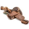 5" Brown Western Leather Saddle Mini Decoration Saddle Decor Saddle -Western Harness Shop image 1216