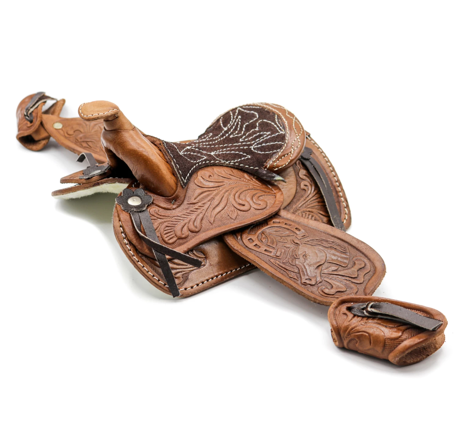 5" Brown Western Leather Saddle Mini Decoration Saddle Decor Saddle 3 5" Brown Western Leather Saddle Mini Decoration Saddle Decor Saddle