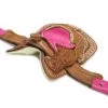 2" Pink Brown Western Saddle Cowgirl Barrel Racing Decor -Western Harness Shop image 1234