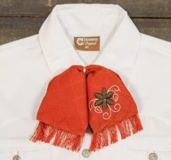 Mono Orange Charro Handmade Bowtie Charreria
