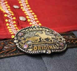 Charros Original Hebilla Fina “Coleador" Belt Buckle -Western Harness Shop image 141