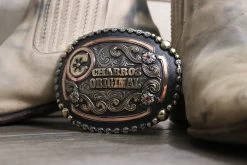Hebilla Fina Gris Flor Charros Original Belt Buckle 5 Hebilla Fina Gris Flor Charros Original Belt Buckle -Western Harness Shop image 146