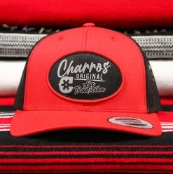 Red "La Tradicion" Cachucha Charros Original Cap
