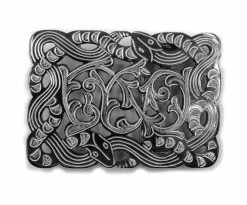 Charros Original Buckle Hebilla Cuadrada Snake Flor Charra