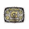 Charros Original Hebilla Fina Negra Flor Belt Buckle