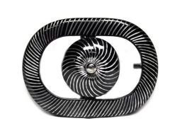 Oval Hebilla Fina (Negra) Charro Buckle Engraved