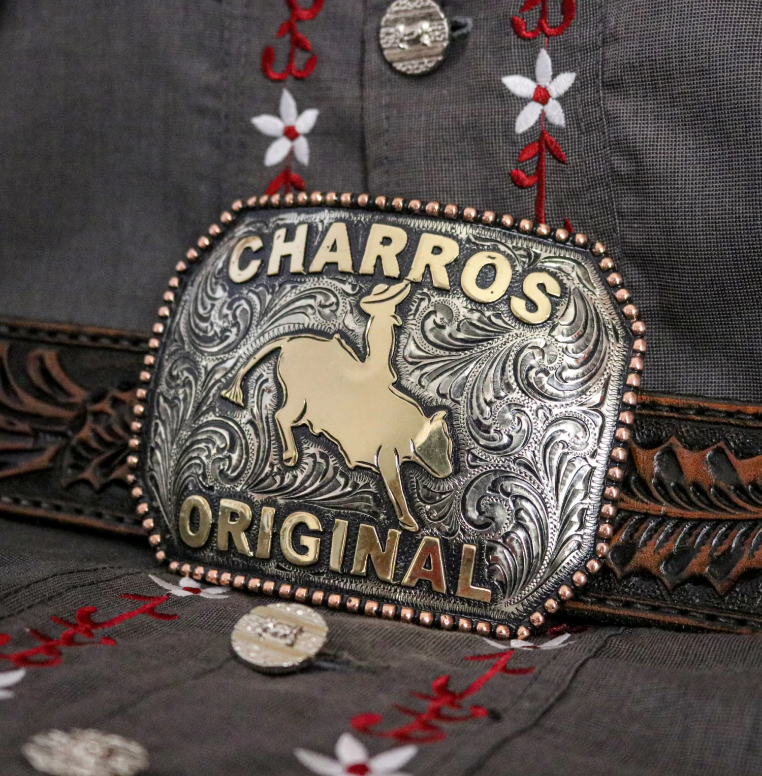 Charros Original Hebilla Charra Custom Handmade Buckle 4 Charros Original Hebilla Charra Custom Handmade Buckle - Image 2