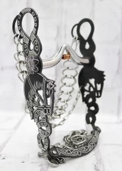 5 1/2" Freno Caballo Black Charro Stainless Horse Bit