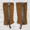 Charras Polainas Brown Charros (M) Suede Chaps -Western Harness Shop image 232