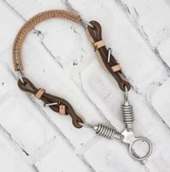 Charro Natural Bosal De Tijera Metal/Vaqueta Leather Bosal