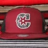 Maroon Charros Original Floral Trucker Cap