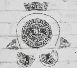 3D Herraje Acero Montura Charra 2 Horses Fuste Tree