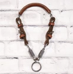 Tan Charro Bosal De Tijeras Leather Training Bosal