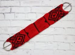 34.5" Red Cincho Stainless Steel Buckles Charro Horse