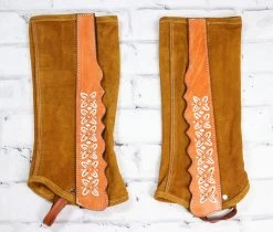 Polainas Charras De Piel (M) Claro Light Colored Half Chaps