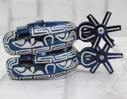 Azul Espuelas Charras Acero Design Charro Spurs