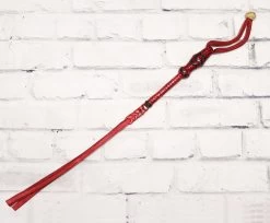 Charro Horse Red Quirt Rawhide Leather Cuarta Cuero Crudo Fina