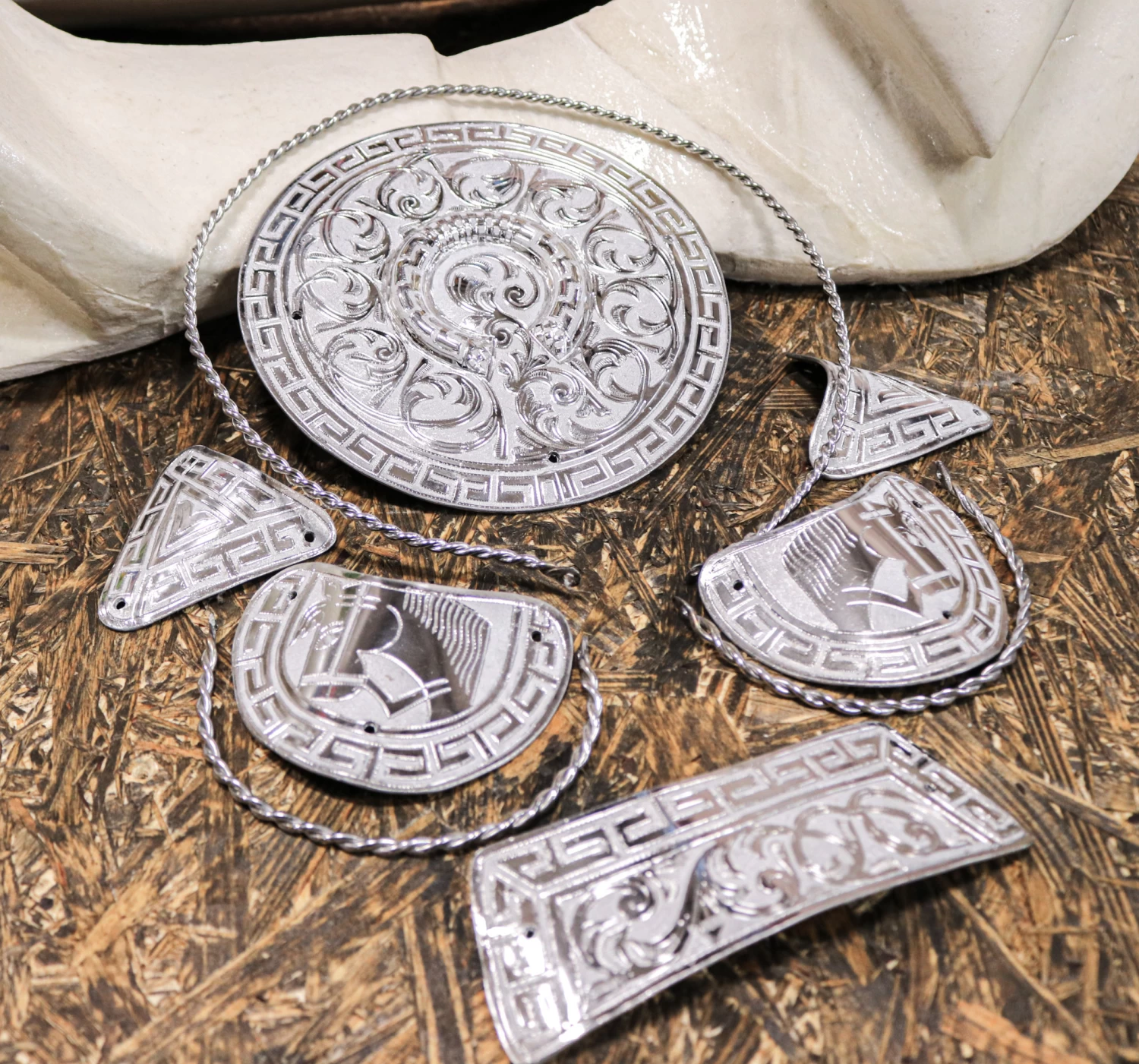 Stainless Steal Charro HorseShoe Saddle Kit Herraje 3D Montura 4 Stainless Steal Charro HorseShoe Saddle Kit Herraje 3D Montura - Image 2