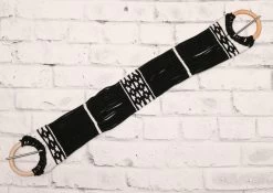 37" Cincho Simple Tradicional Black Horse Cotton Cinch